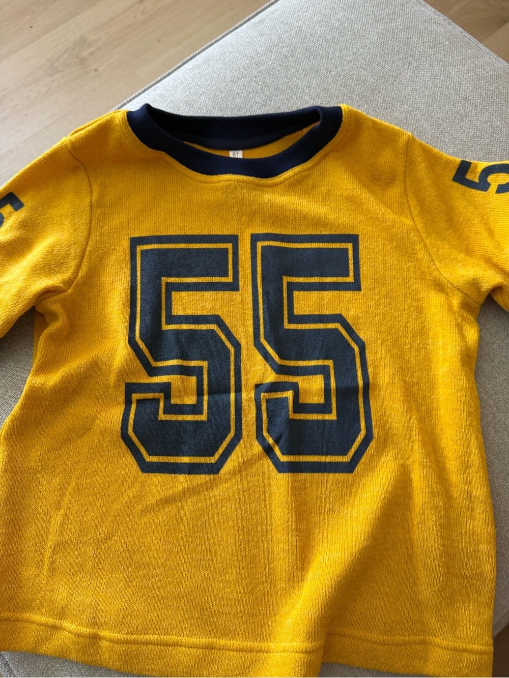 GV Gallery Mustard Yellow Varsity Baby Tee
